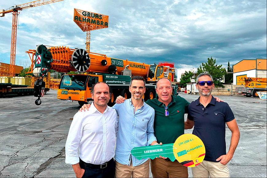 Grúas Alhambra takes delivery of first Liebherr LTM 1300-6.3 mobile crane on the Iberian Peninsula